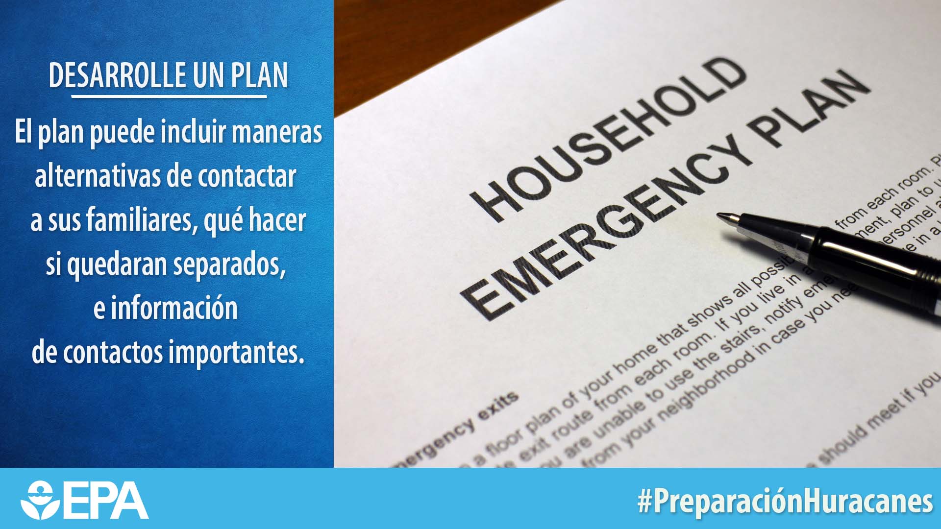 Grafica con consejos para preparar un pla de emergencias
