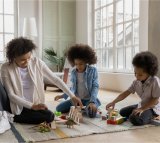 Image of Family Playing Indoors