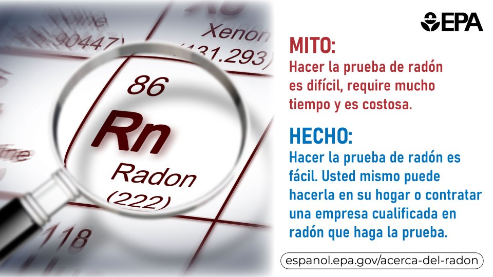 image showing radon myth and fact