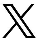 X logo in negro